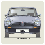 MGB GT LE 1980 Coaster 2